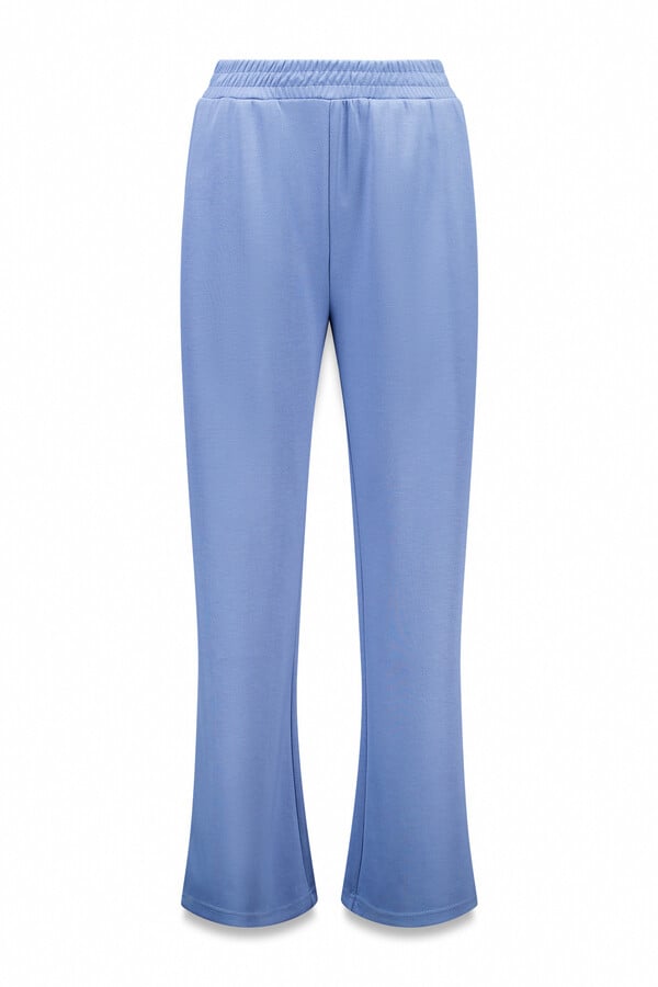 Dash and Stars Pantalón recto ancho azul medio azul