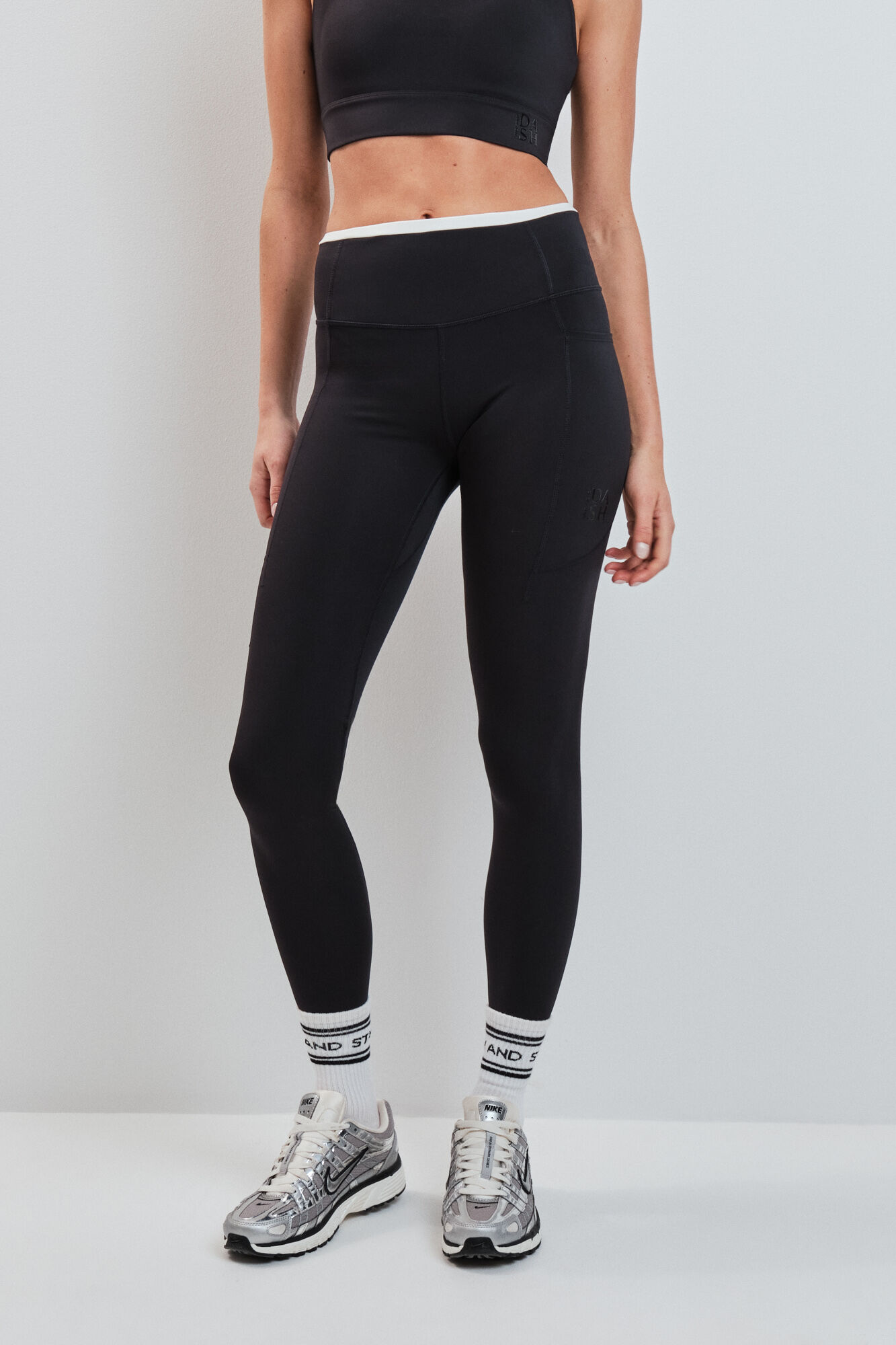Dash and Stars Leggings 4D STRETCH negro negro