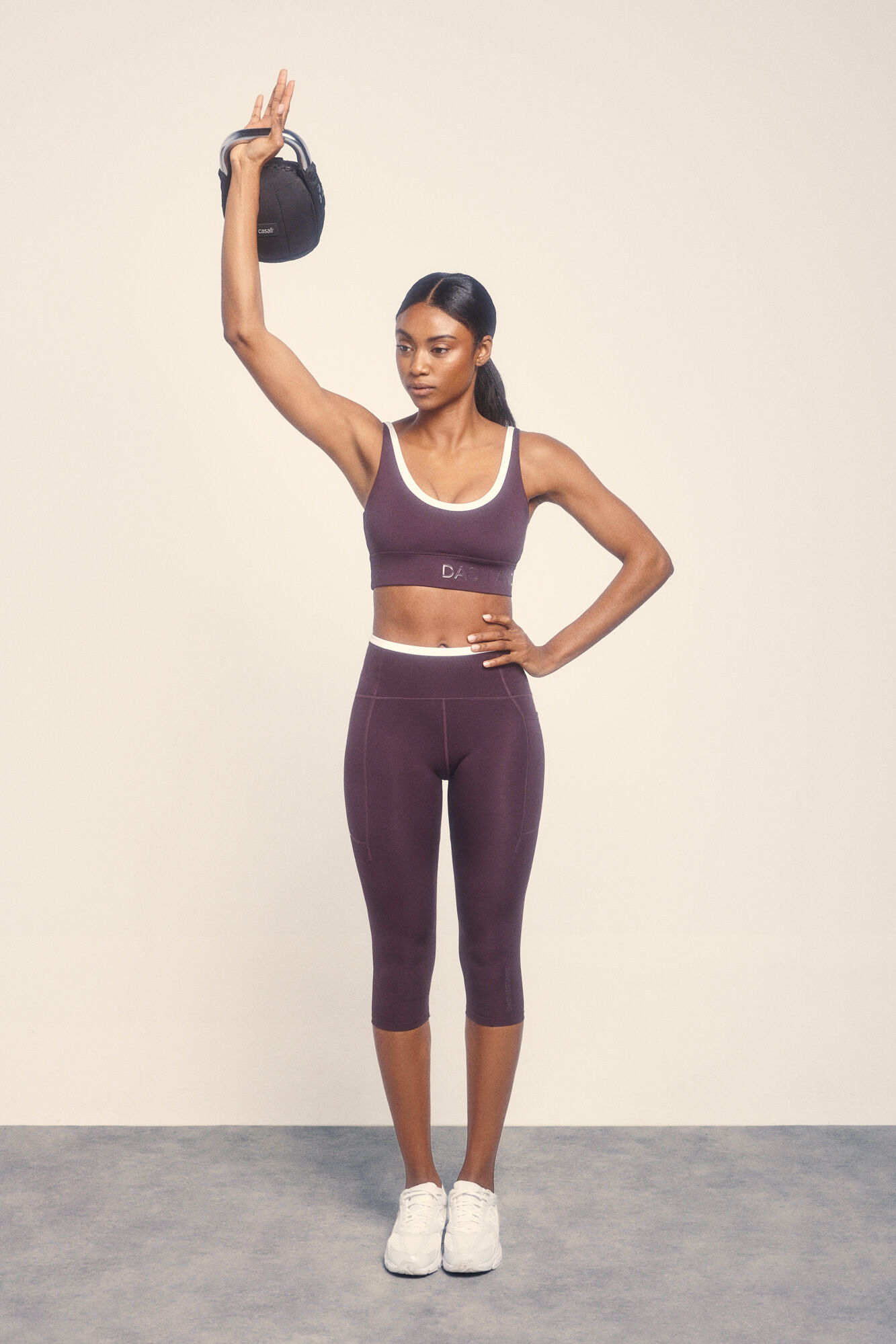 Dash and Stars Leggings 4D STRETCH pirata morado