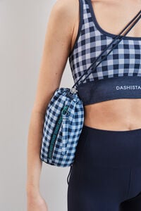 Dash and Stars Mini bolsa cruzada de cuadros vichy azul