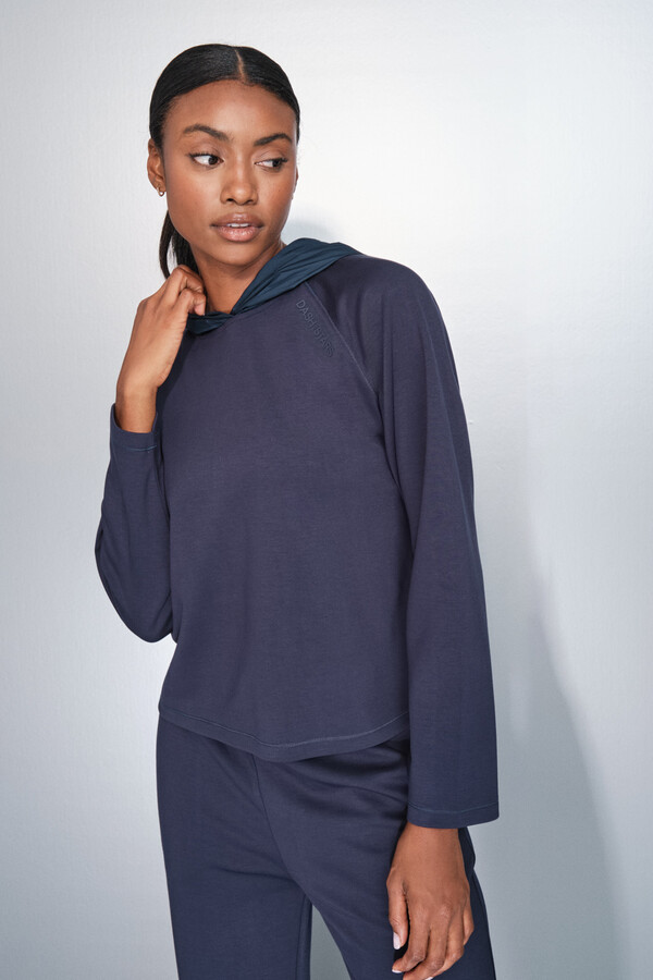 Dash and Stars Sudadera azul oscuro de soft touch azul