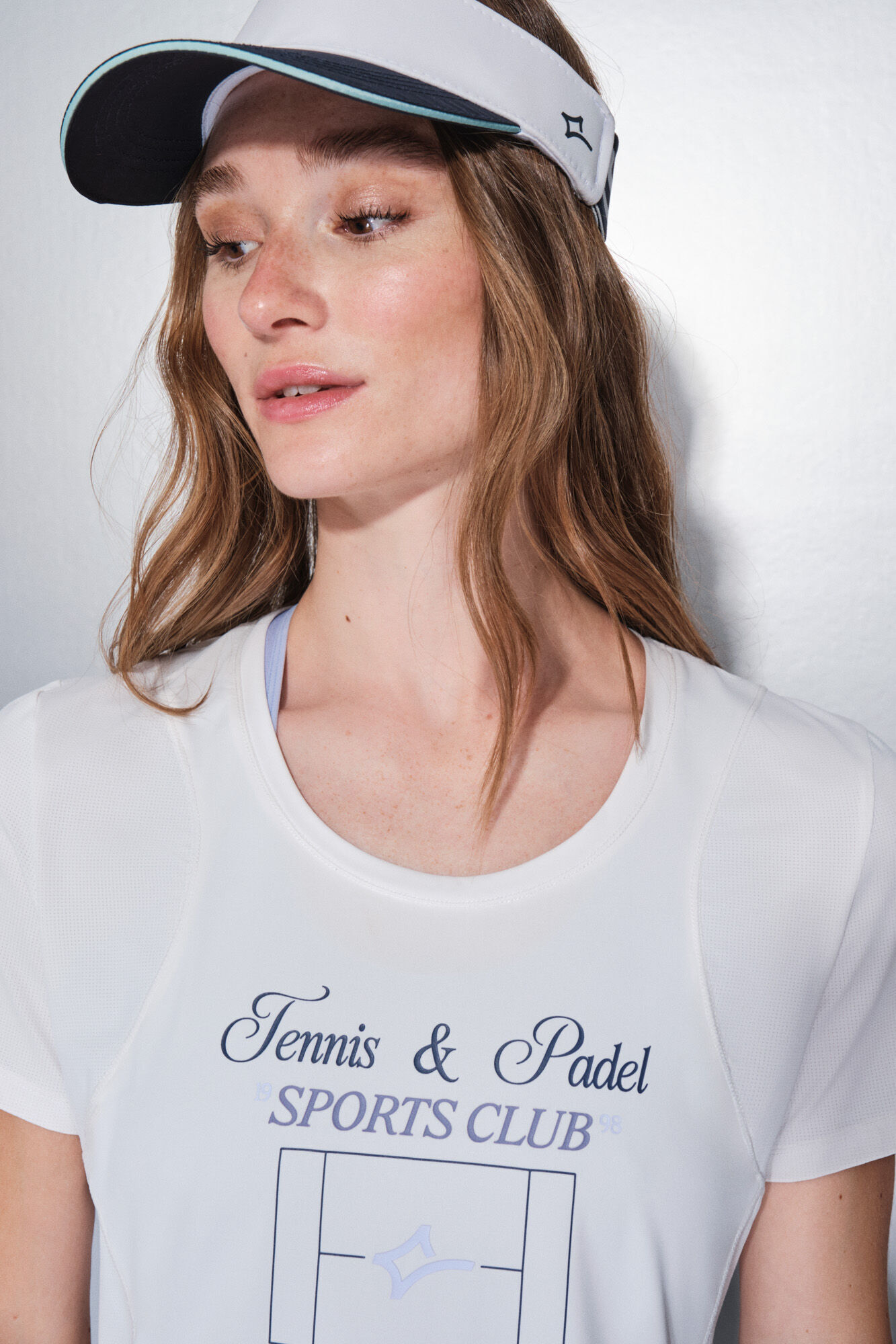 Dash and Stars Playera blanca de manga corta