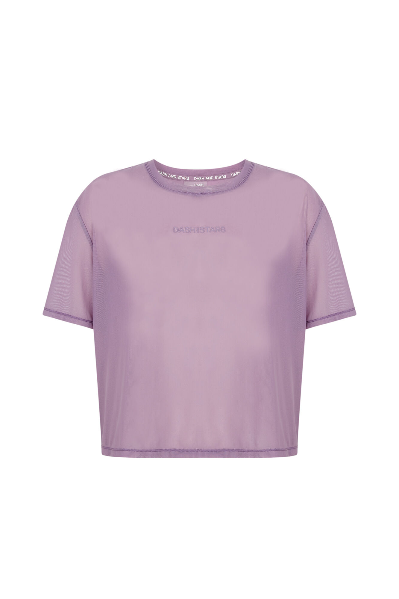 Dash and Stars Camiseta manga corta mesh lila morado/lila