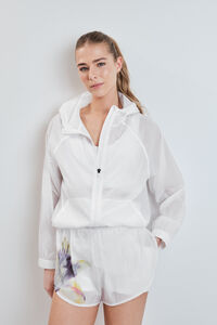 Dash and Stars Short t&eacute;cnico ultraligero de malla blanco