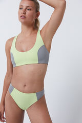 Dash and Stars Top bikini deportivo Quick Dry verde