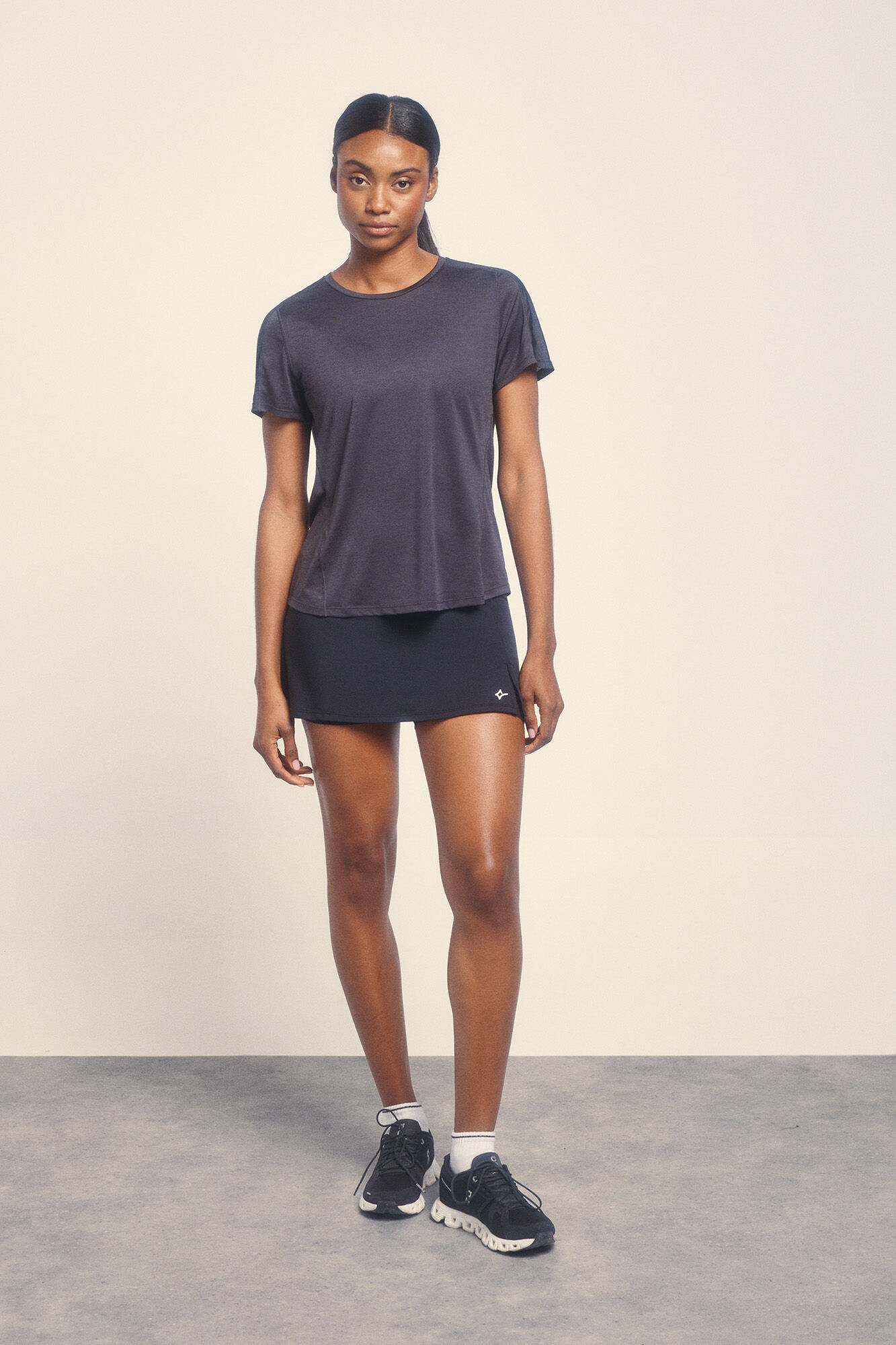 Dash and Stars Playera negra ultraligera  negro