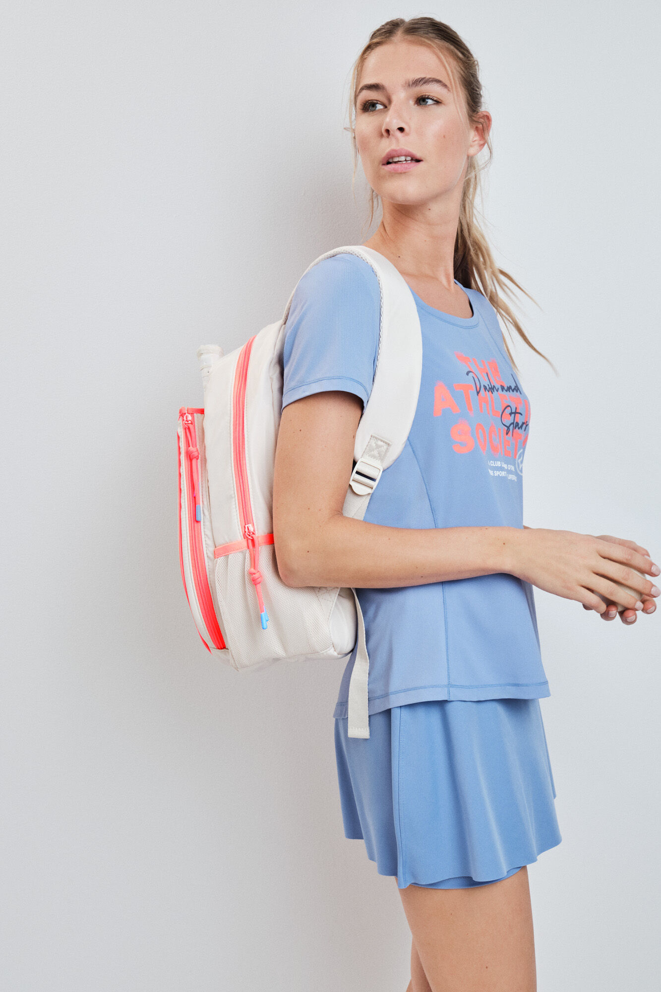 Dash and Stars Falda con malla interior azul azul