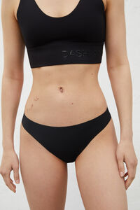 Dash and Stars Pack 2 tangas negras negro