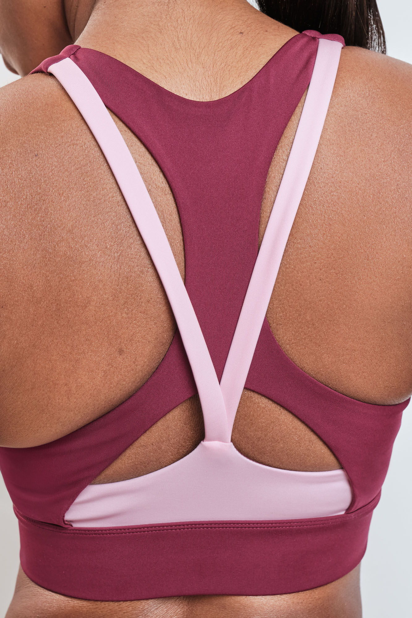 Dash and Stars Brasier deportivo 4D STRETCH vino p&uacute;rpura