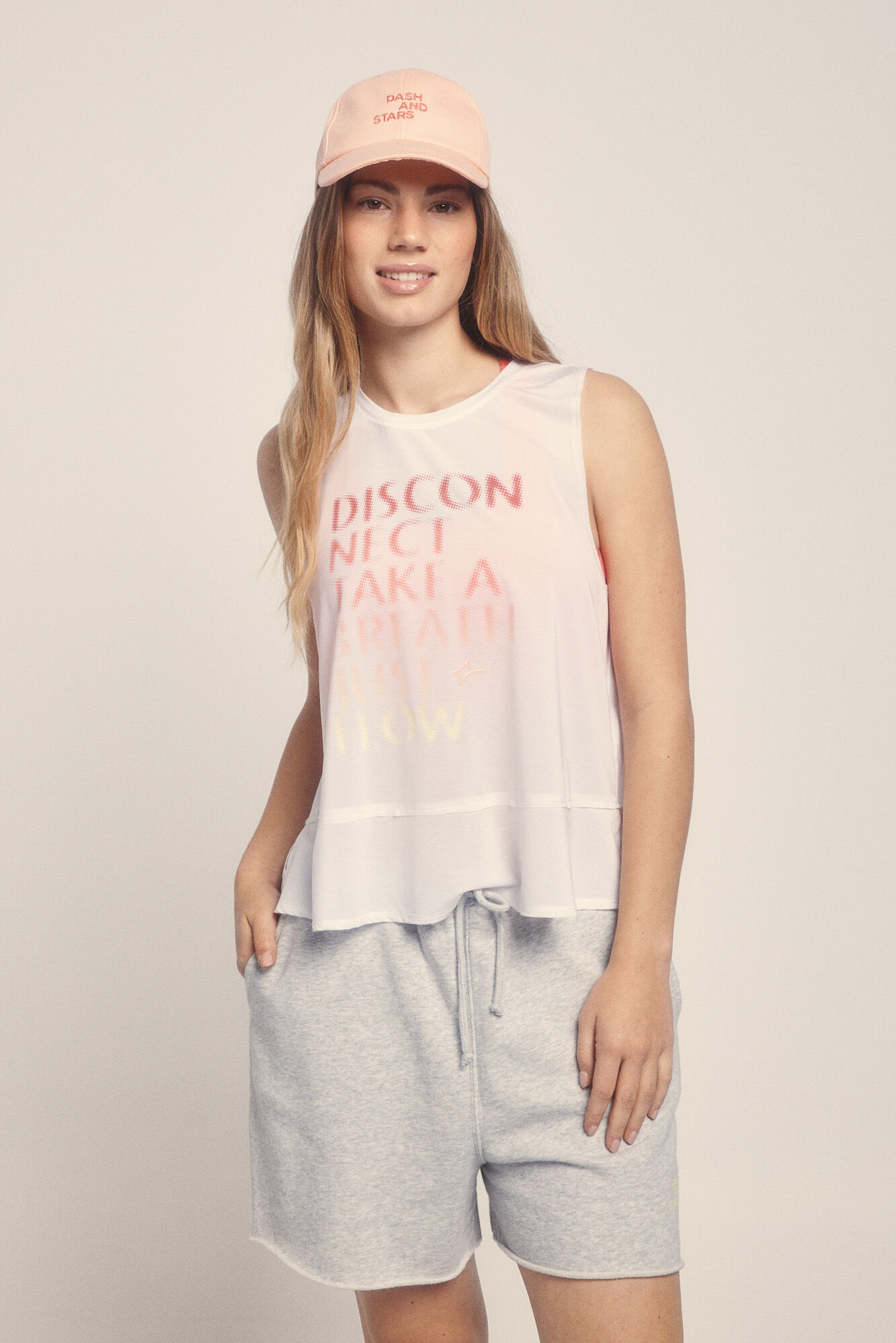 Dash and Stars Short felpa gris