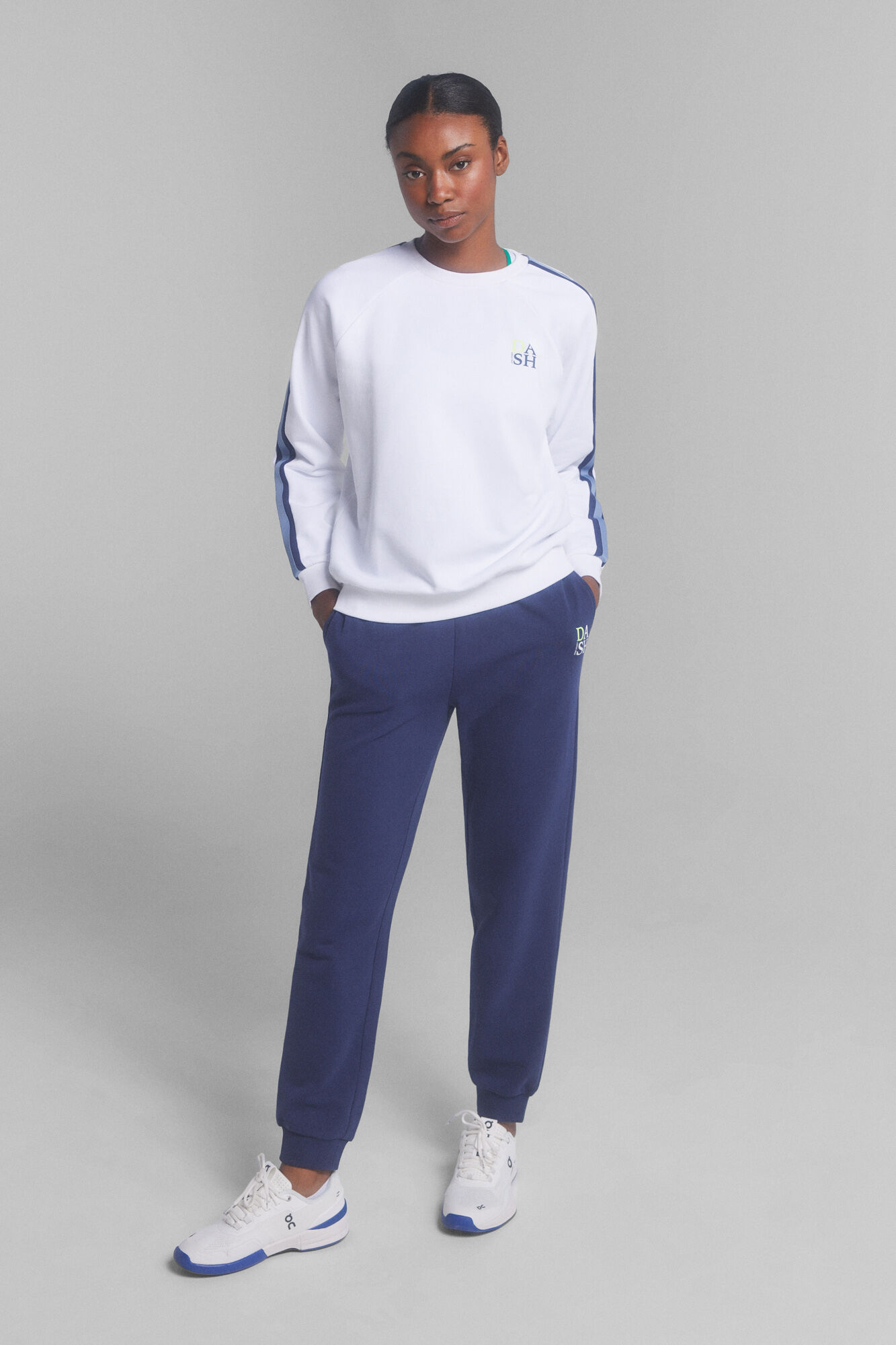 Dash and Stars Pantal&oacute;n jogger algod&oacute;n azul azul