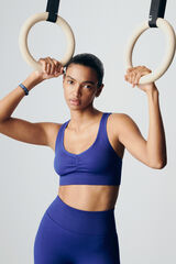 Dash and Stars Brasier deportivo azul SIN COSTURAS FIT azul