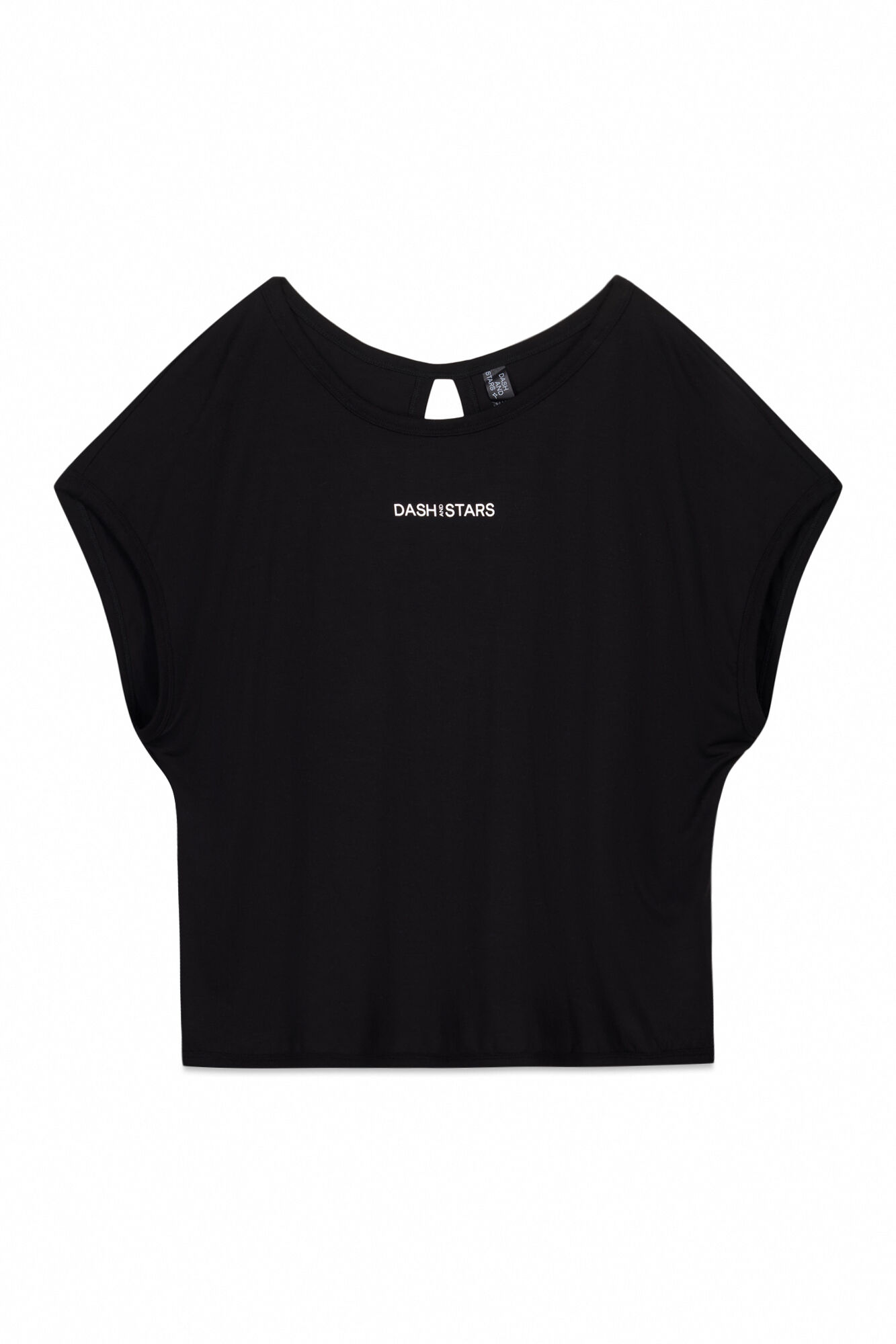 Dash and Stars Playera negra de tejido extra suave negro