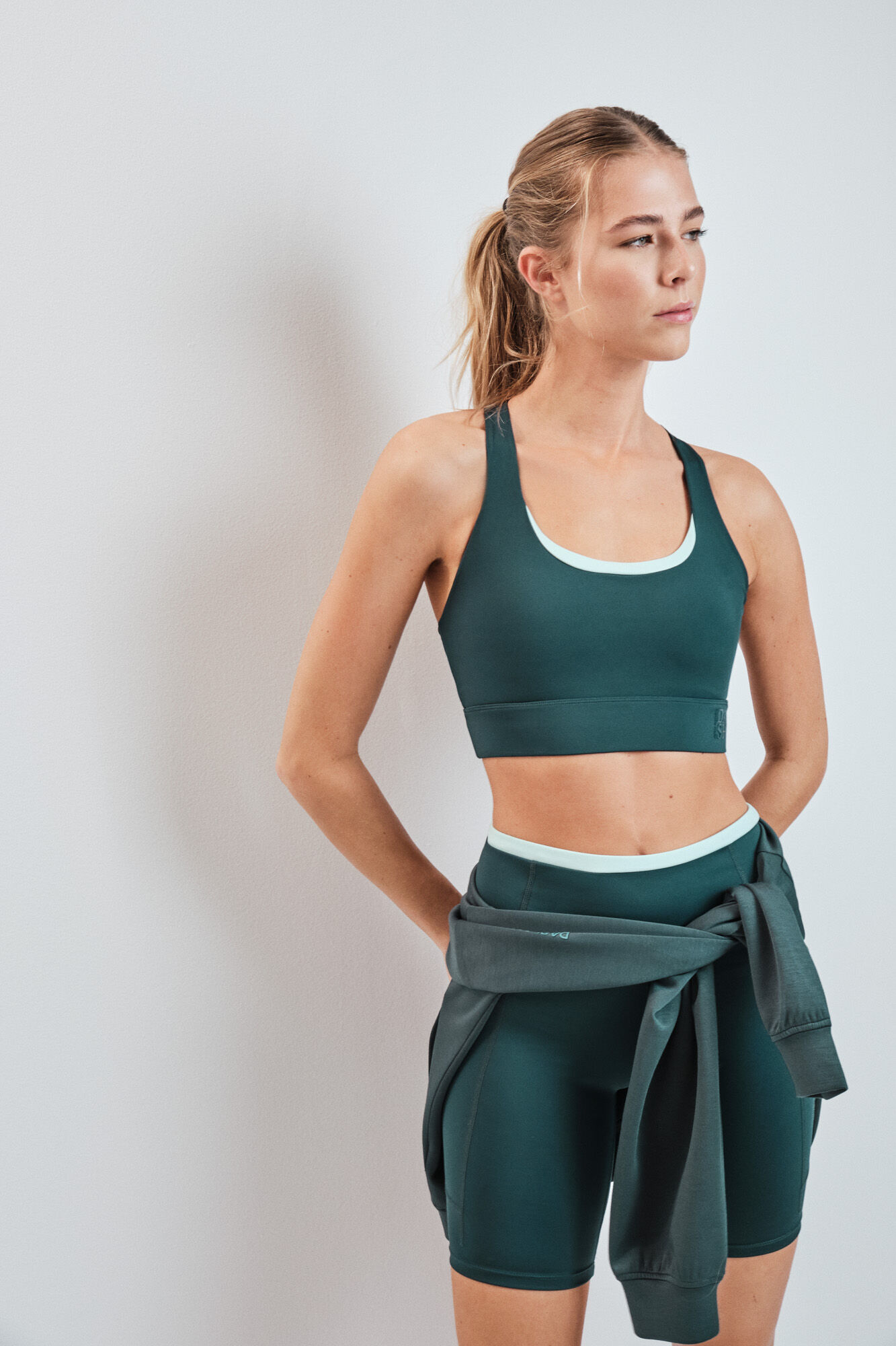 Dash and Stars Leggings ciclista 4D STRETCH verde verde