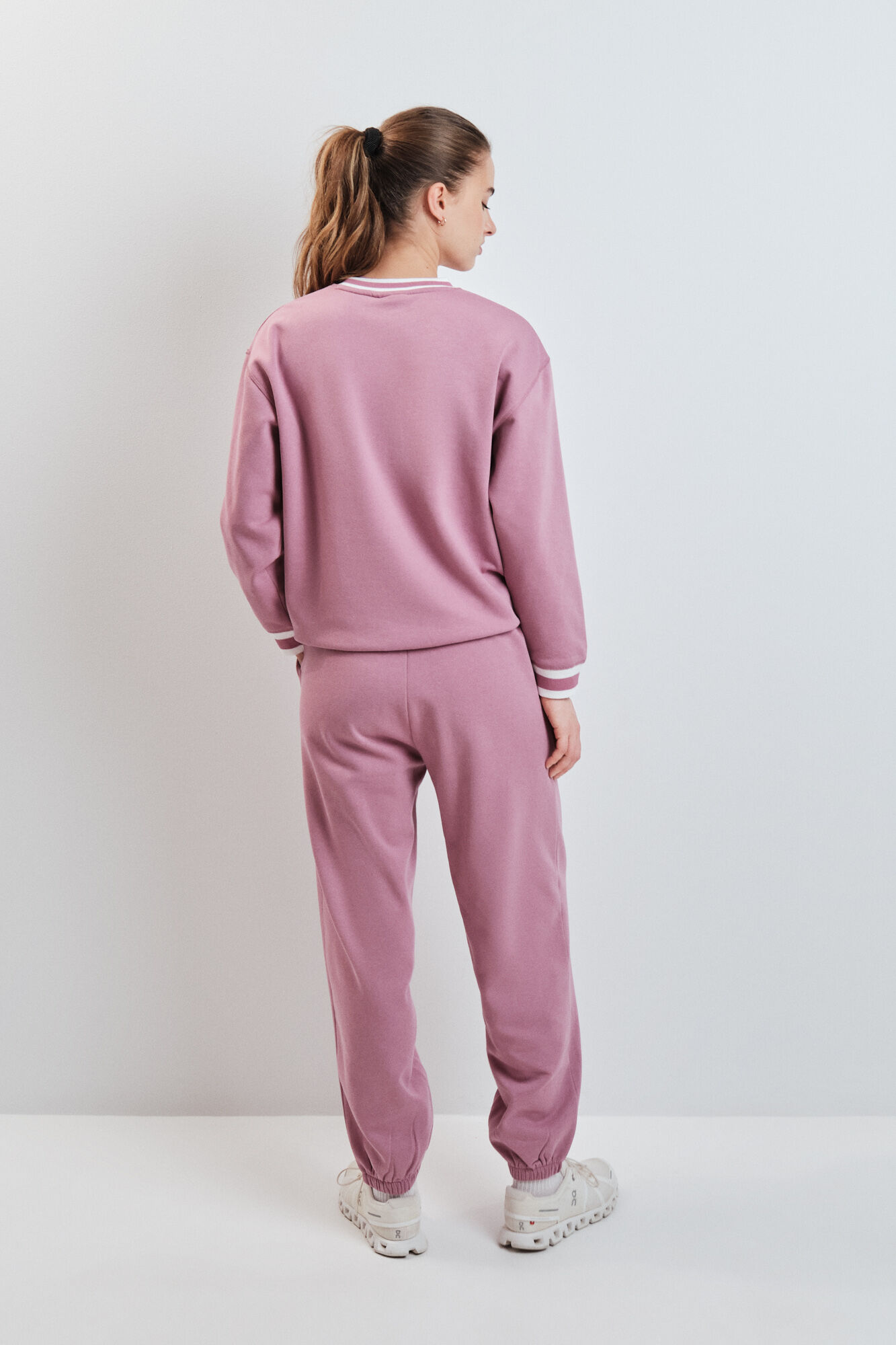 Dash and Stars Pantal&oacute;n recto de felpa rosa rosa