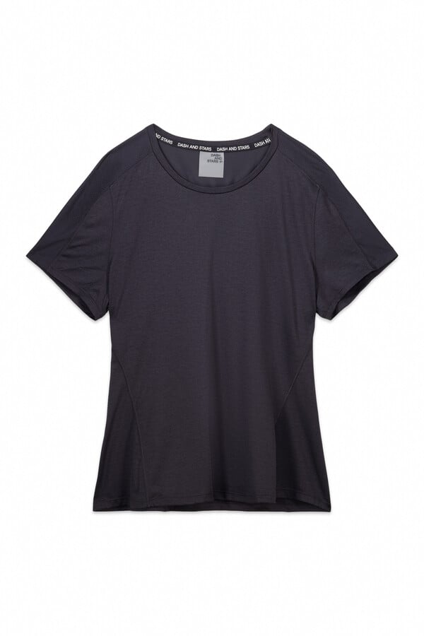 Dash and Stars Playera negra ultraligera  negro