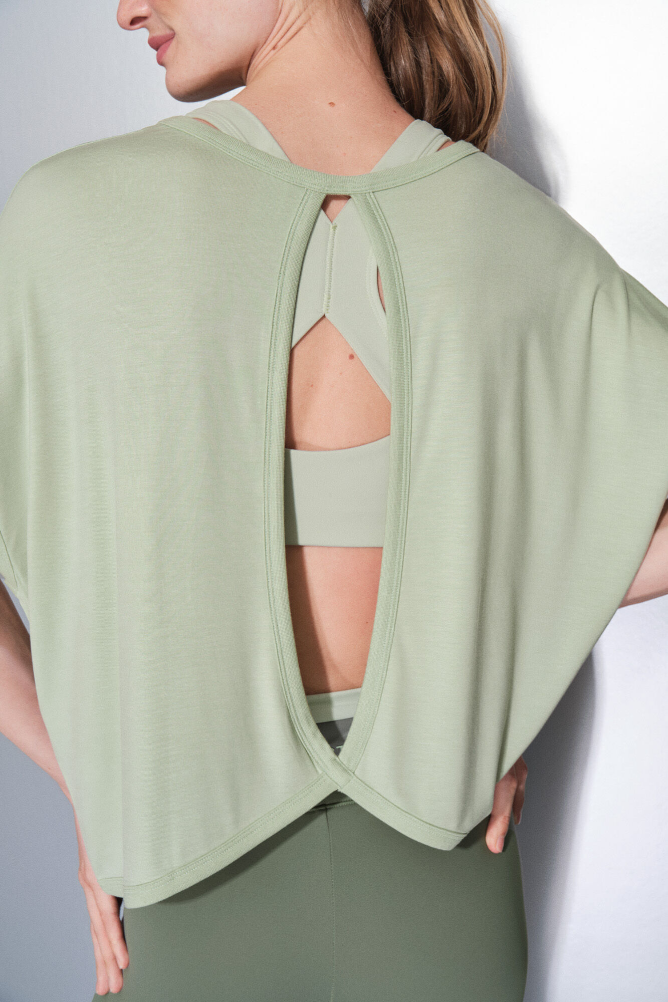 Dash and Stars Playera de tejido verde extra suave verde