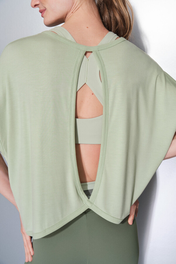 Dash and Stars Playera de tejido verde extra suave verde