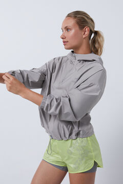 Dash and Stars Chamarra canguro wind resistant gris