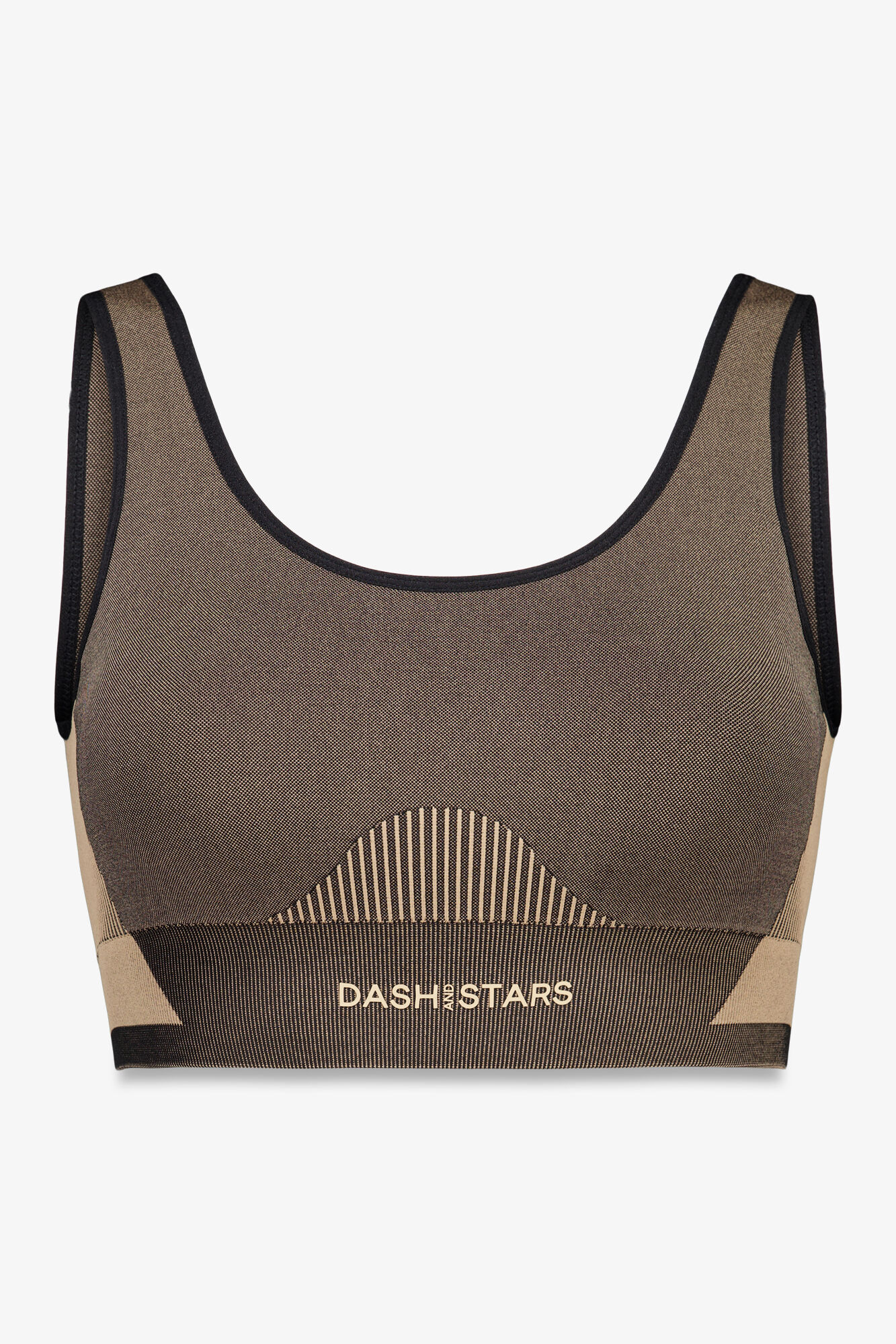 Dash and Stars Brasier deportivo marr&oacute;n SIN COSTURAS FIT marr&oacute;n