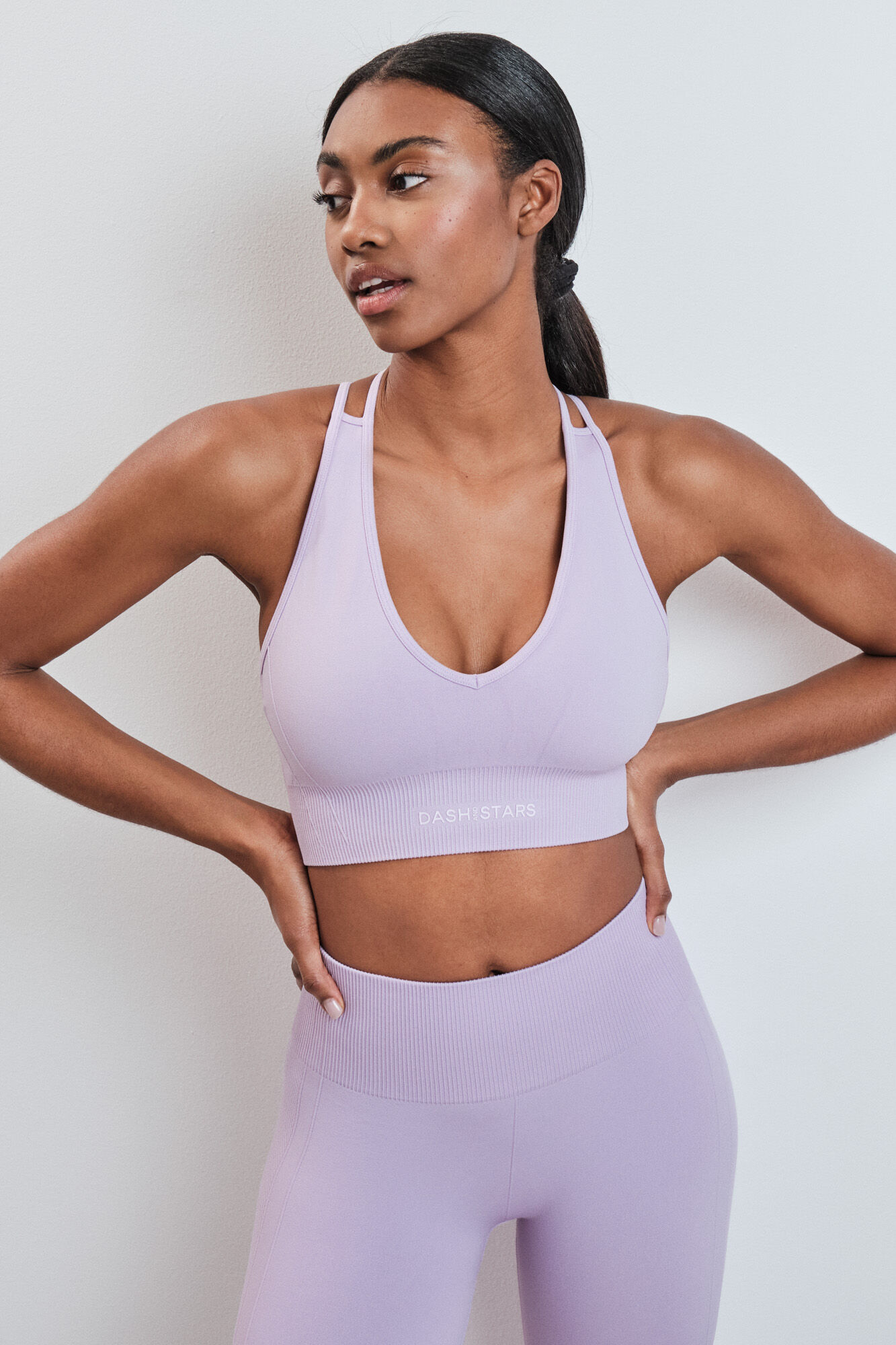 Dash and Stars Brasier deportivo SEAMLESS COMFORT lila morado/lila