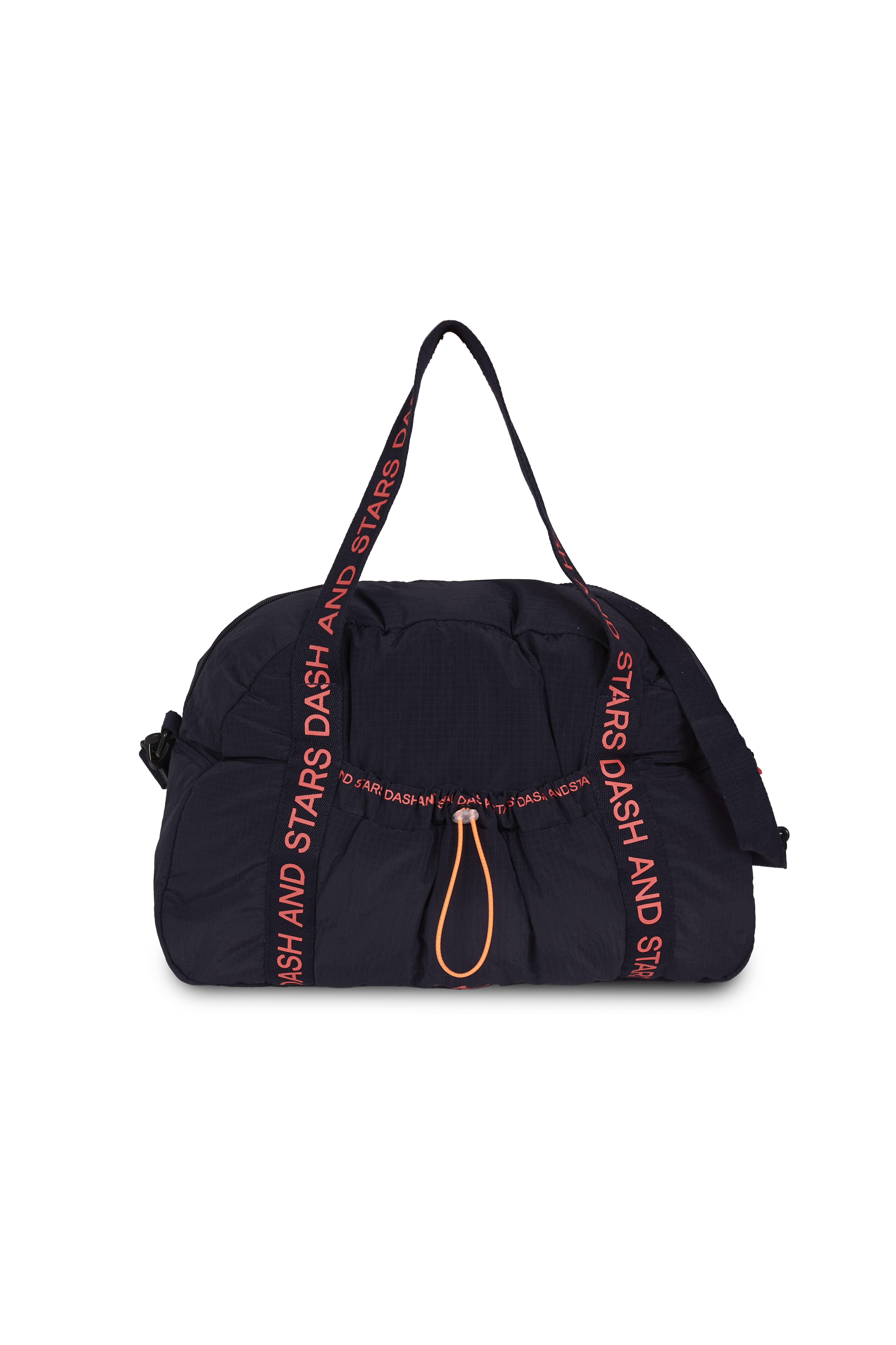 Dash and Stars Bolsa de deporte acolchada de nylon gris