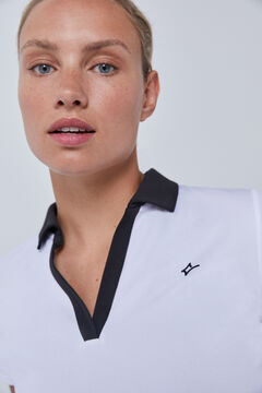 Dash and Stars Polo técnico blanco beige