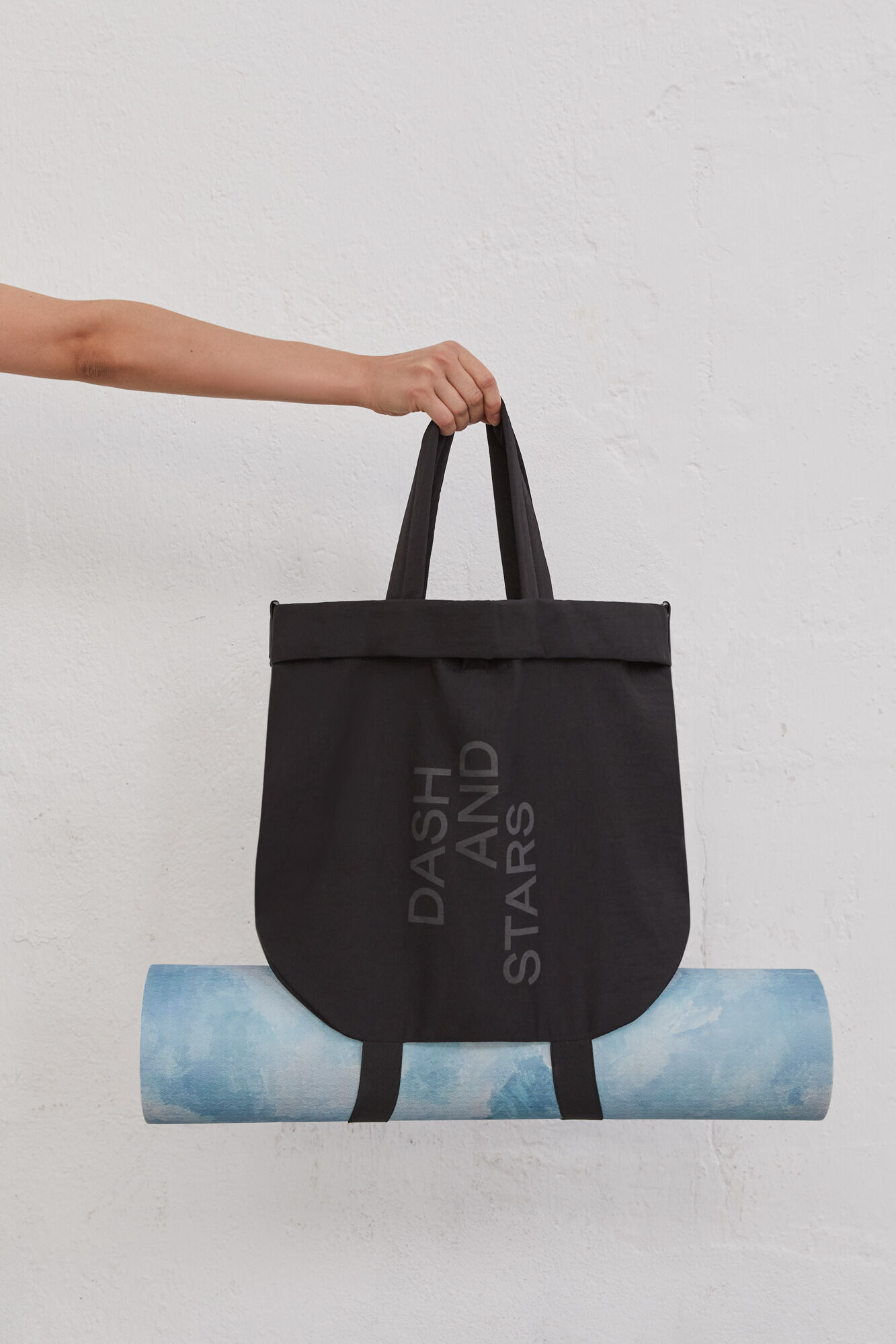 Dash and Stars Bolsa tote negra negro