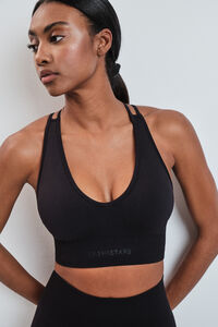 Dash and Stars Brasier deportivo SEAMLESS COMFORT negro