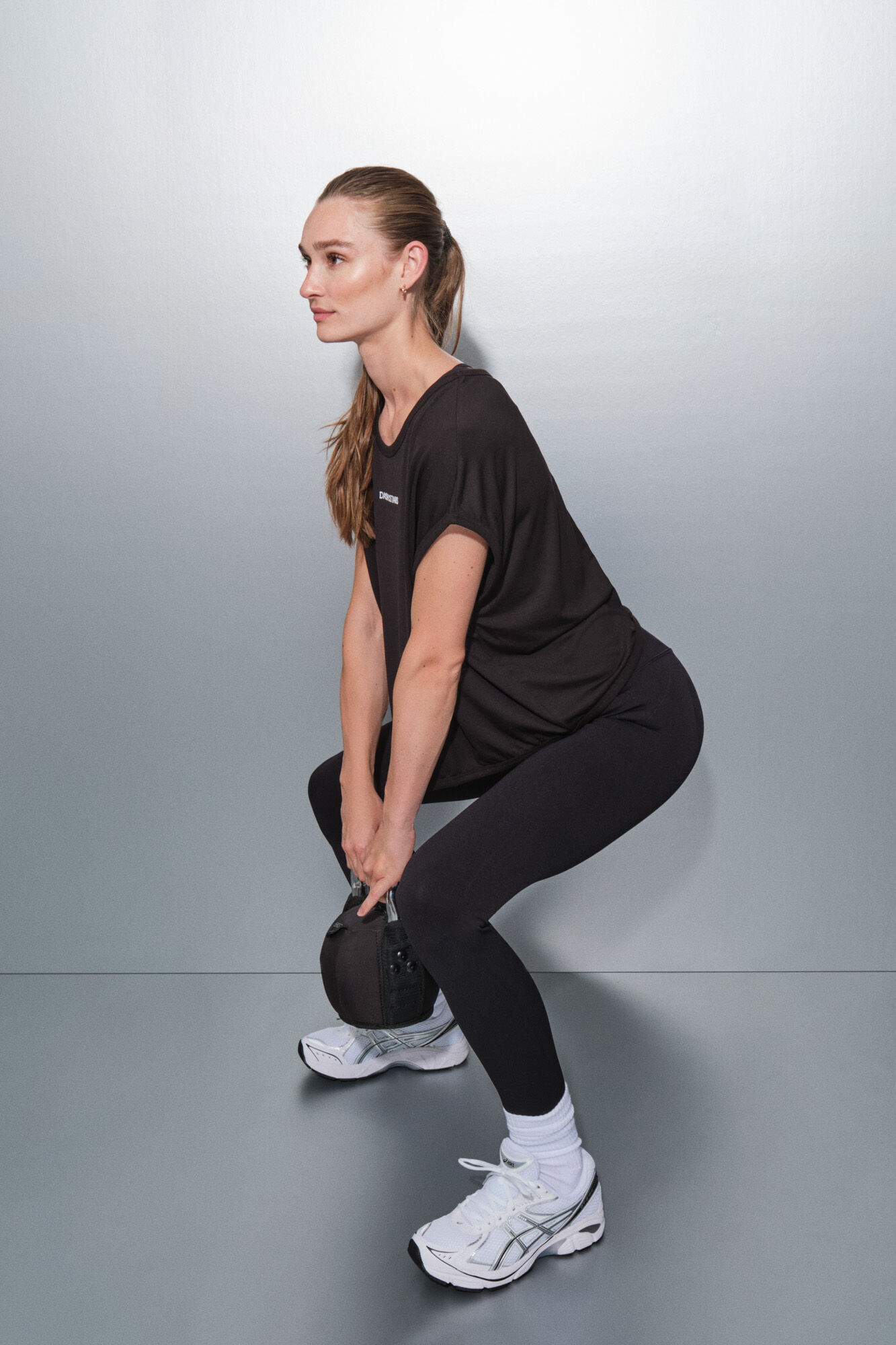 Dash and Stars Playera negra de tejido extra suave negro