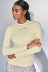 Dash and Stars Playera amarilla de manga larga estampado