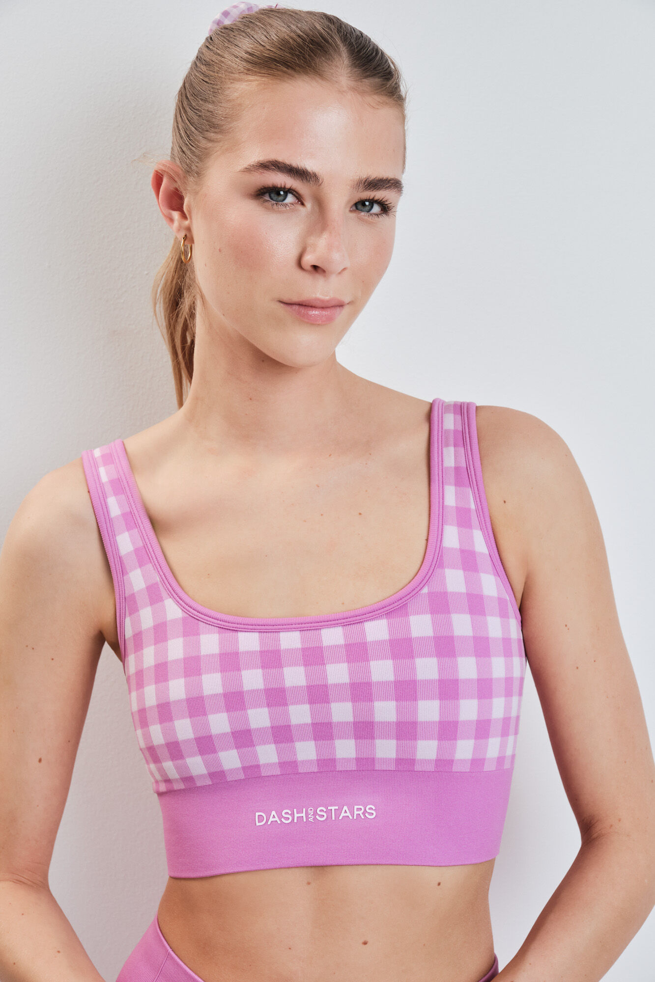 Dash and Stars Brasier deportivo SEAMLESS COMFORT vichy rosa