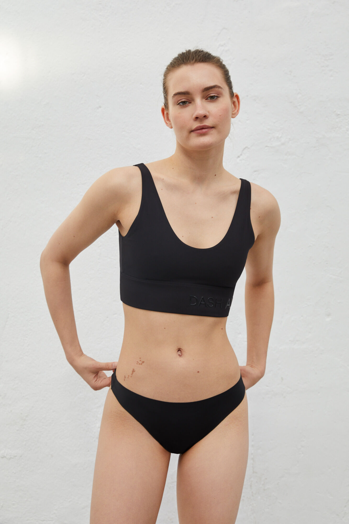 Dash and Stars Pack 2 tangas negras