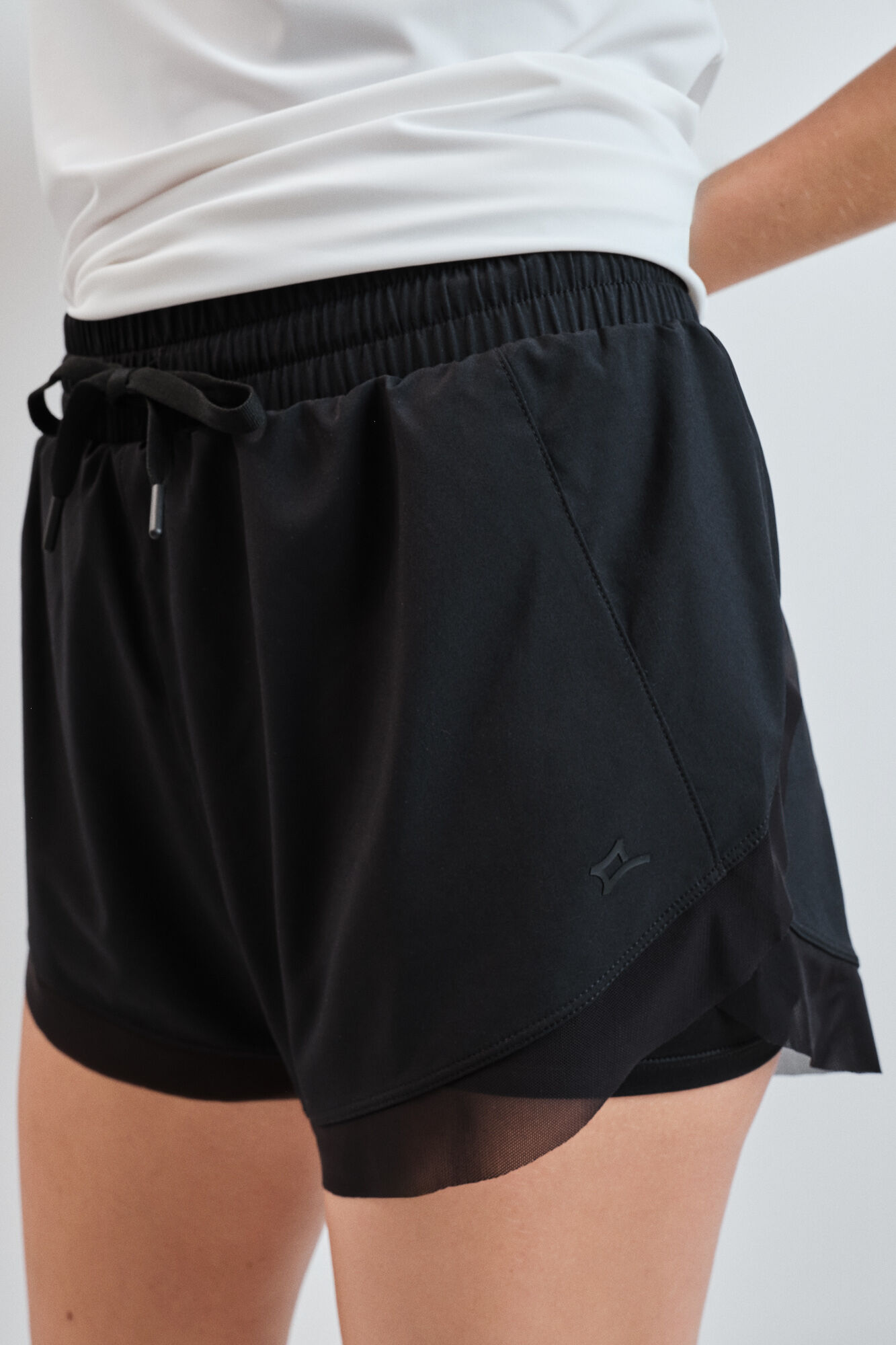 Dash and Stars Short ultra ligero malla negro negro