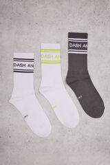 Dash and Stars Pack 3 calcetines algodón logo estampado