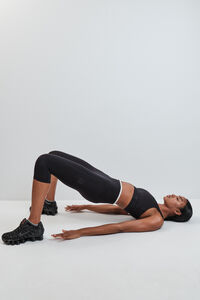 Dash and Stars Leggings capri 4D STRETCH negros