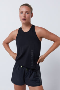 Dash and Stars Camiseta halter negra negro