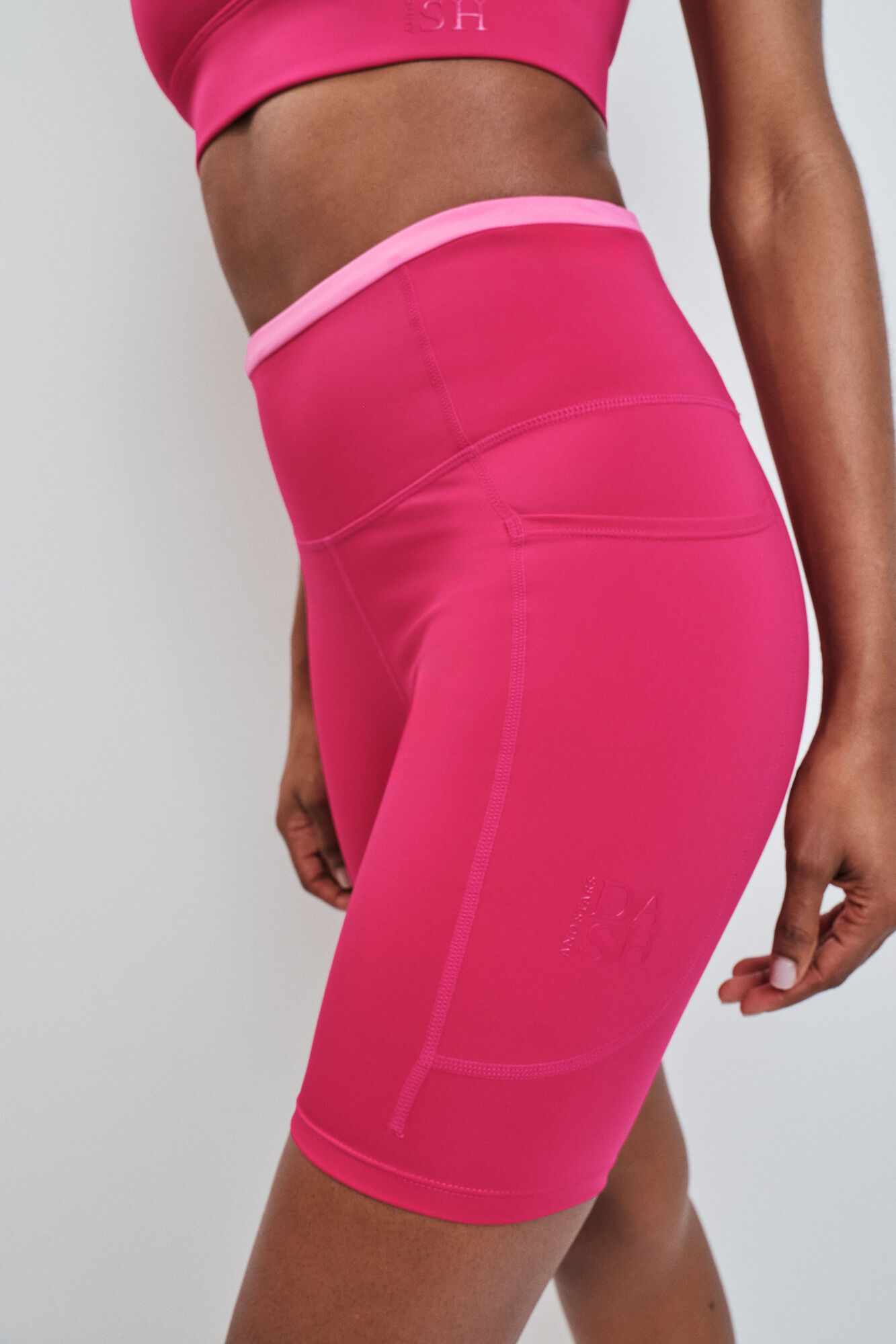 Dash and Stars Leggings ciclista 4D STRETCH rosa