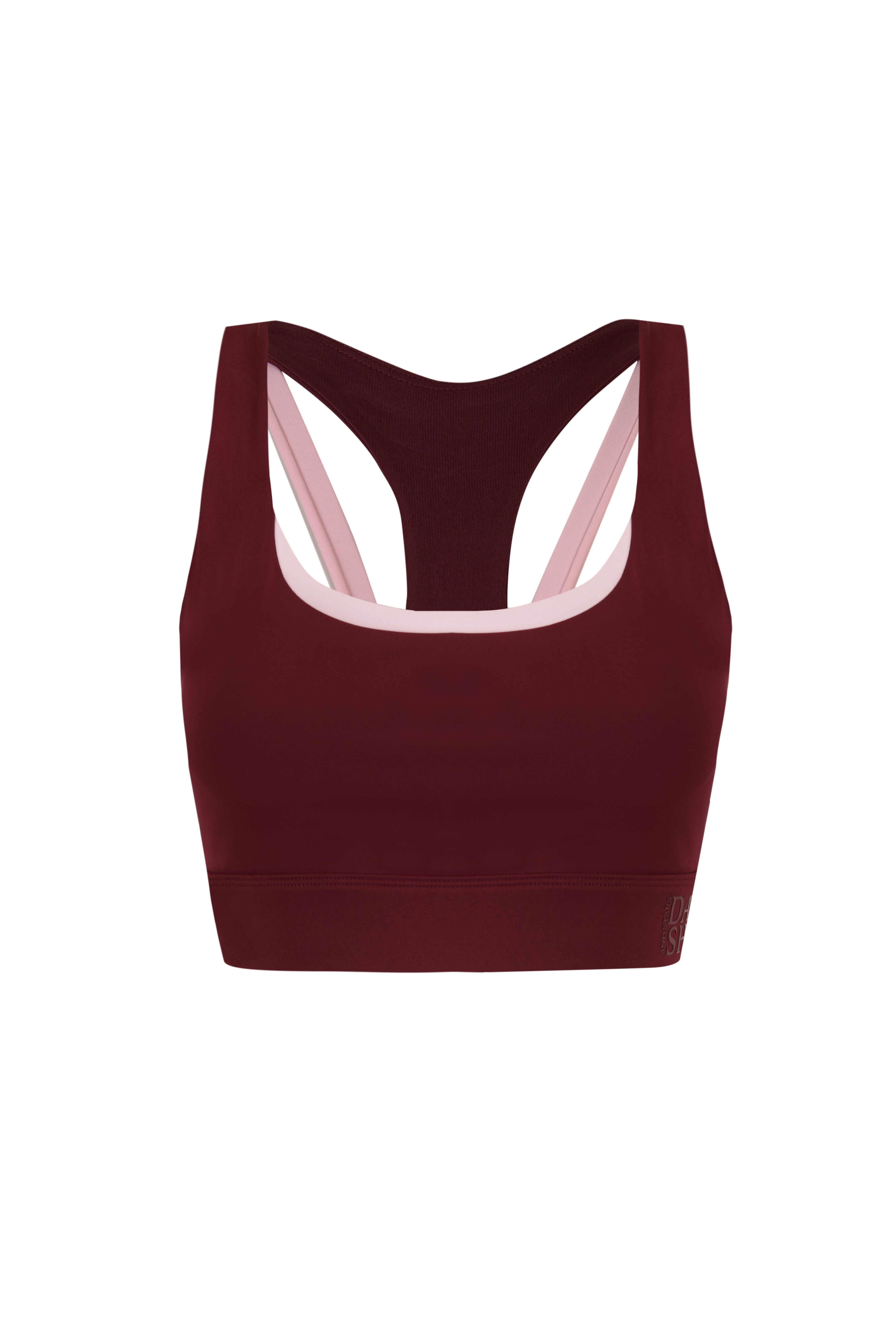 Dash and Stars Brasier deportivo 4D STRETCH vino p&uacute;rpura