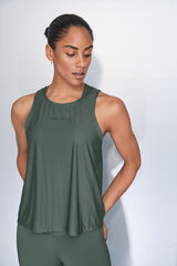 Dash and Stars Playera verde de cuello halter verde