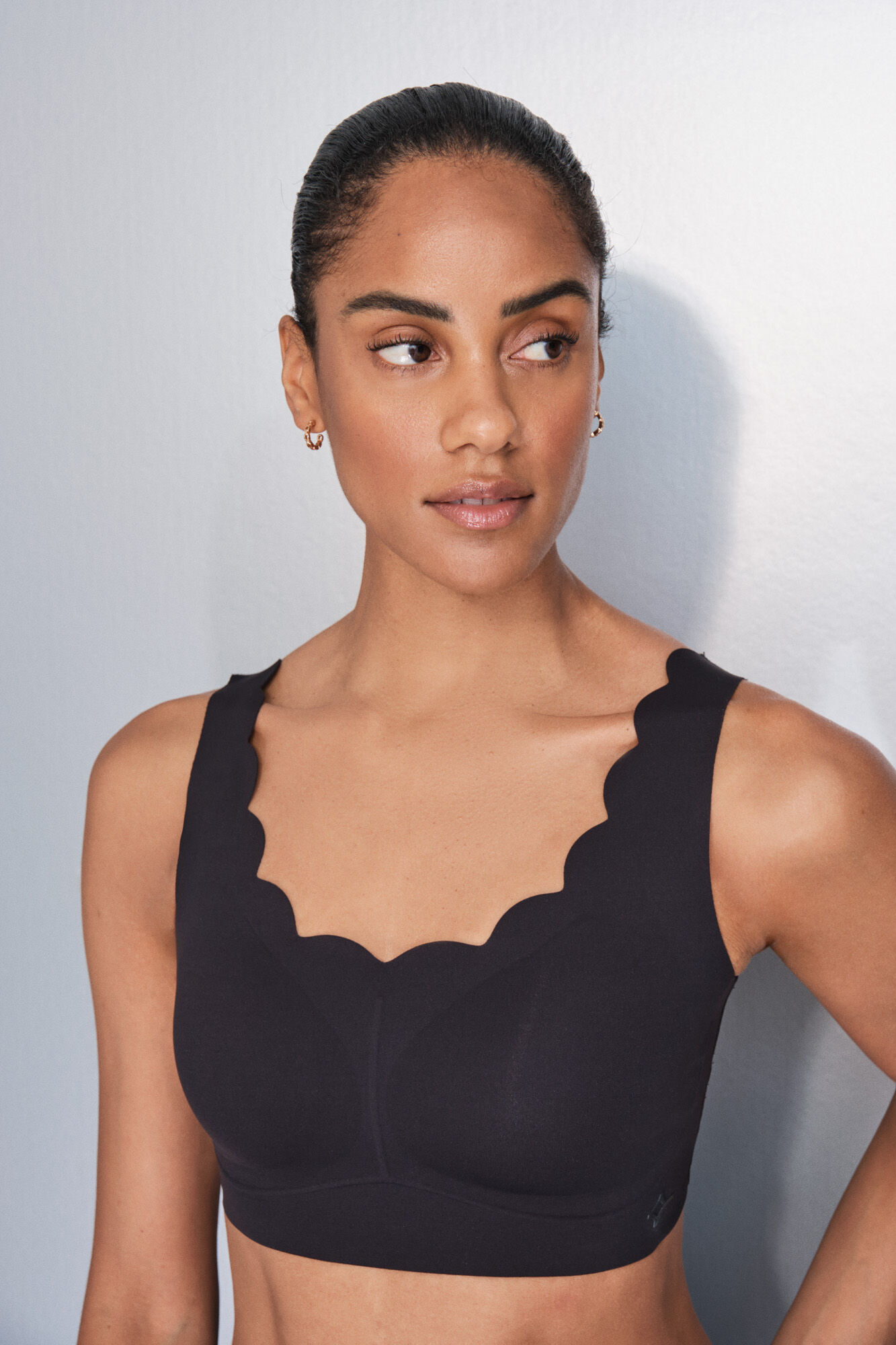 Dash and Stars Brasier deportivo negro COMPRESIVO