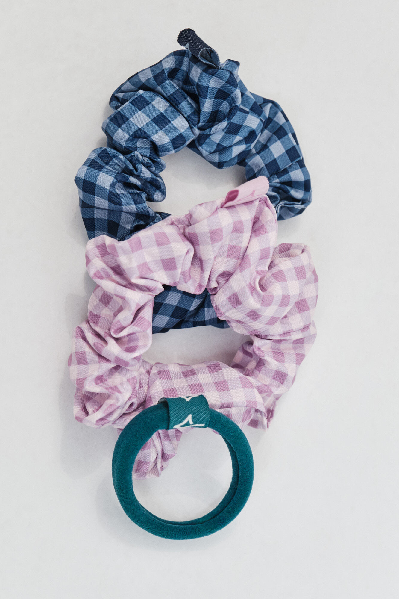Dash and Stars Paquete de 3 mini ligas para el cabello blanco