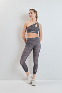 Dash and Stars Leggings crop 4D STRETCH estampado bitonal