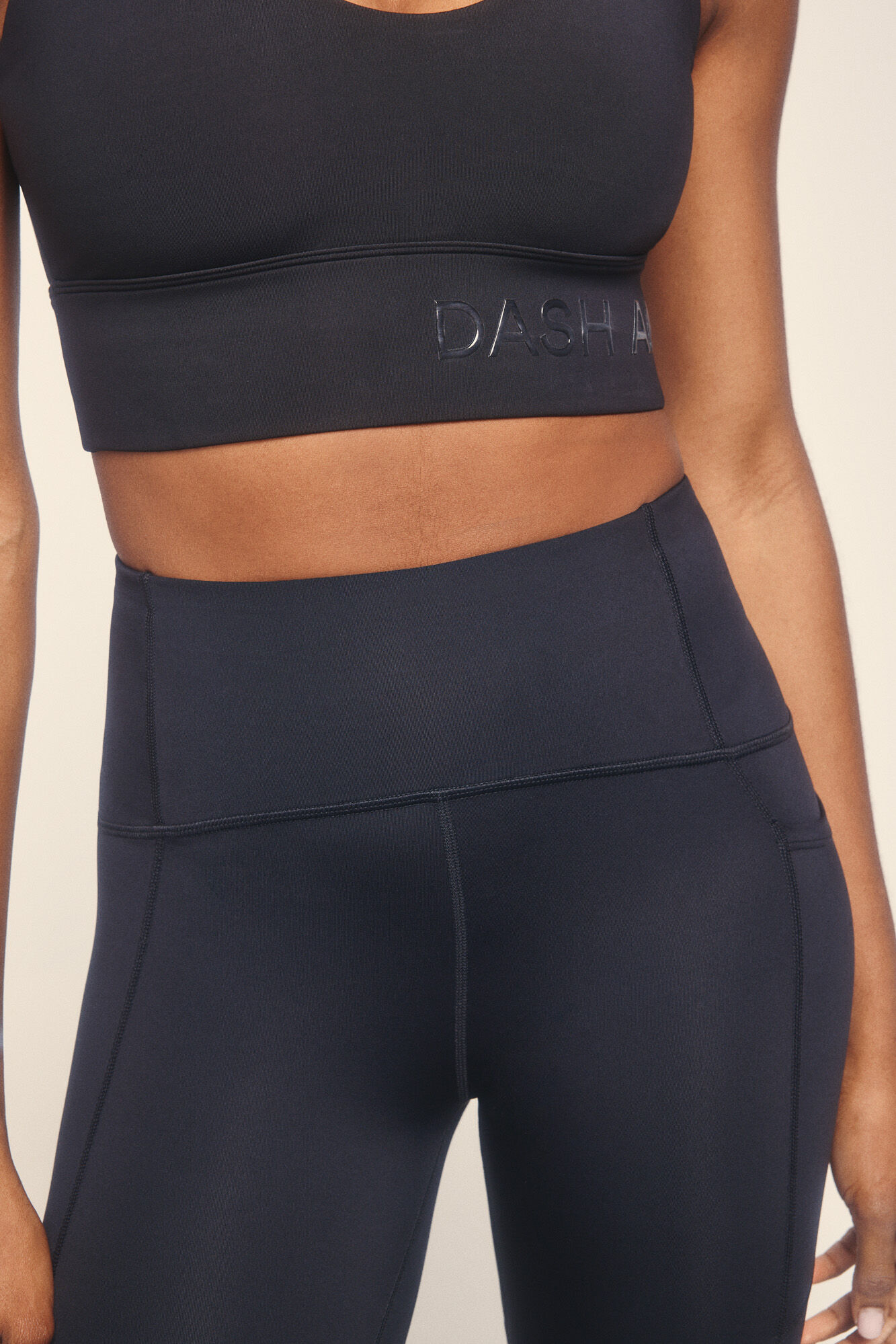 Dash and Stars Legging medio negro 4D Strecht negro