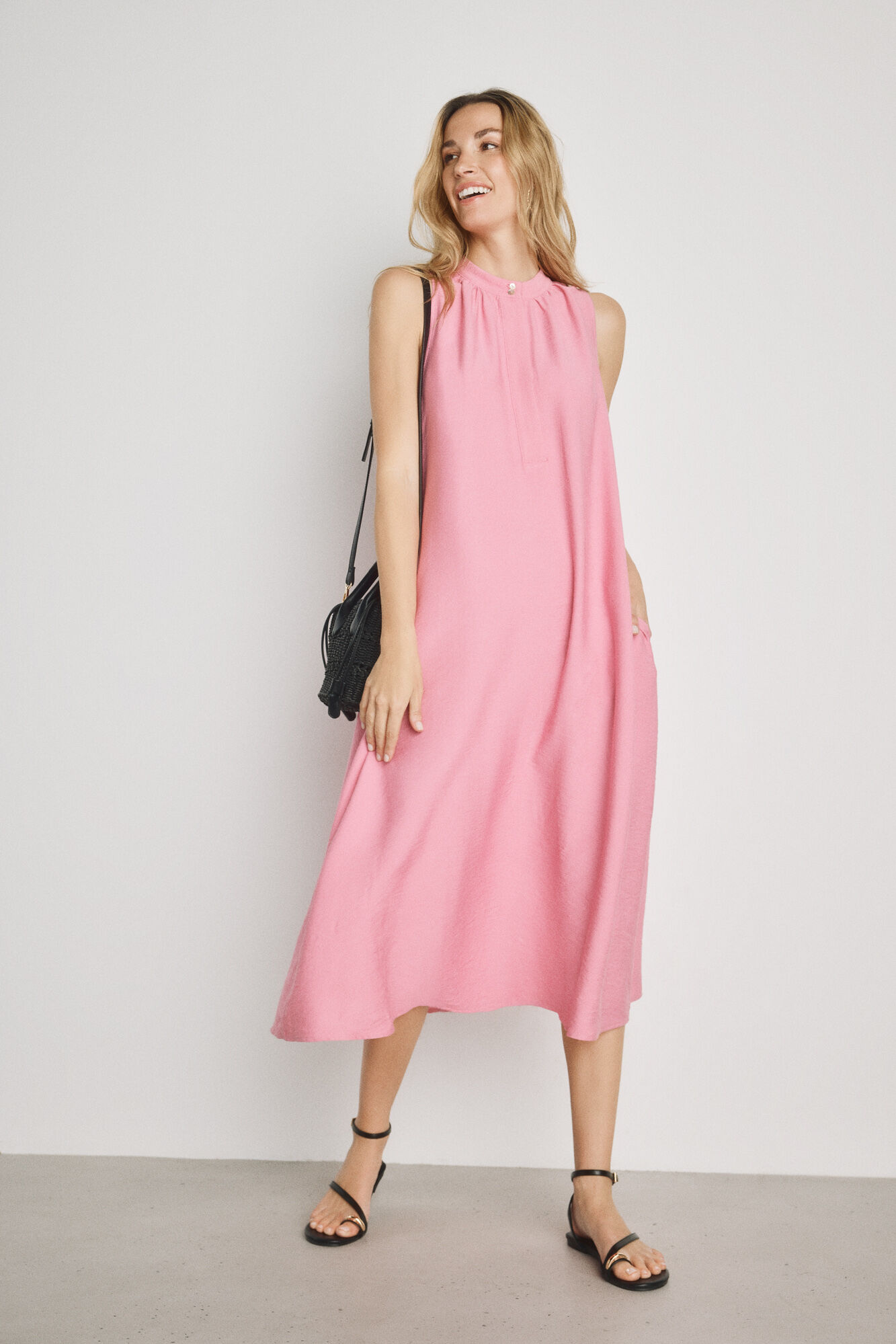 Milano Vestido halter Rosa