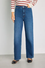 Milano Pantal&oacute;n de mezclilla ancho Azul