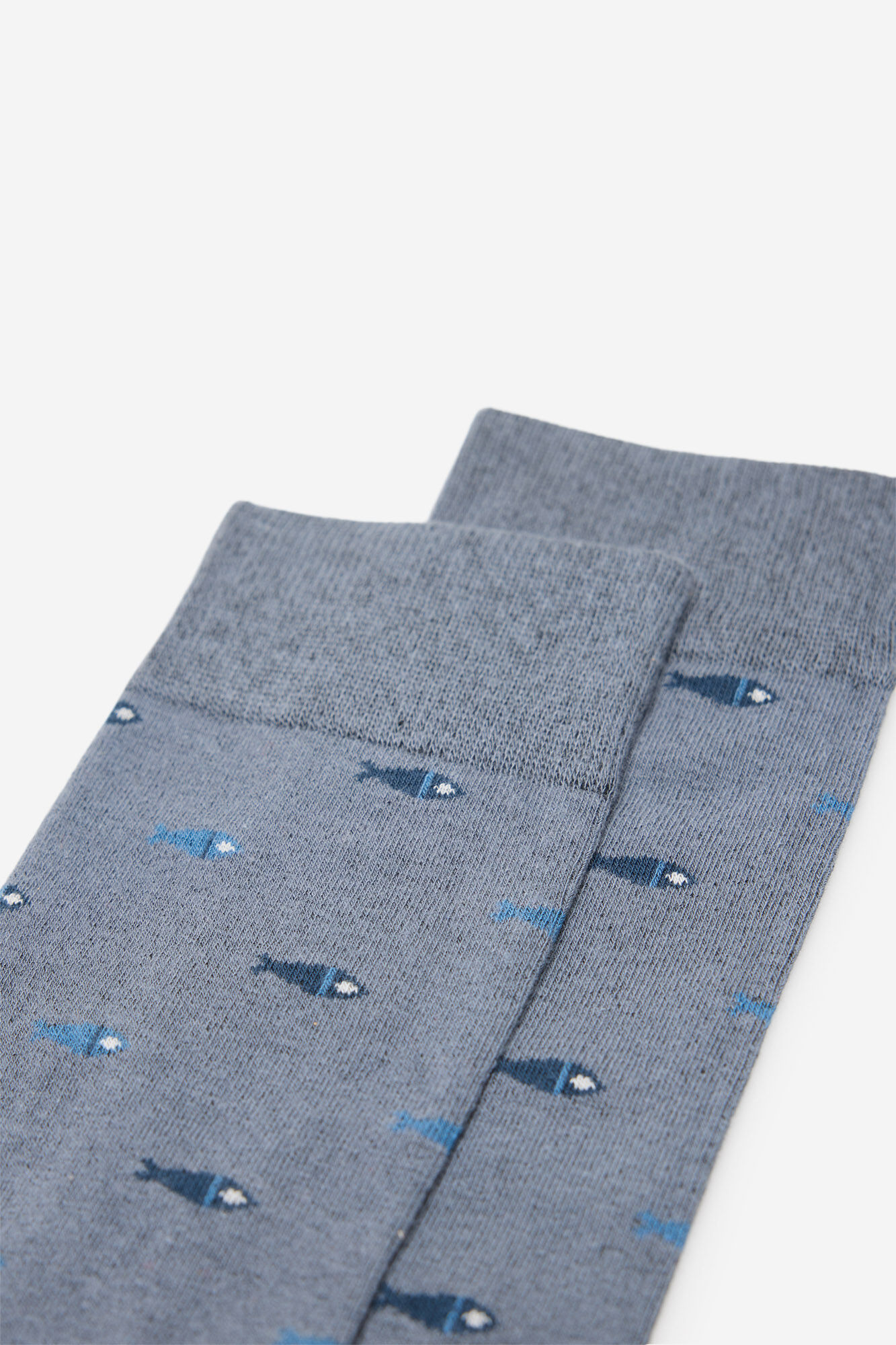 Milano Calcet&iacute;n Jacquard Azul