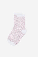 Milano Calcetines con dise&ntilde;o Blanco
