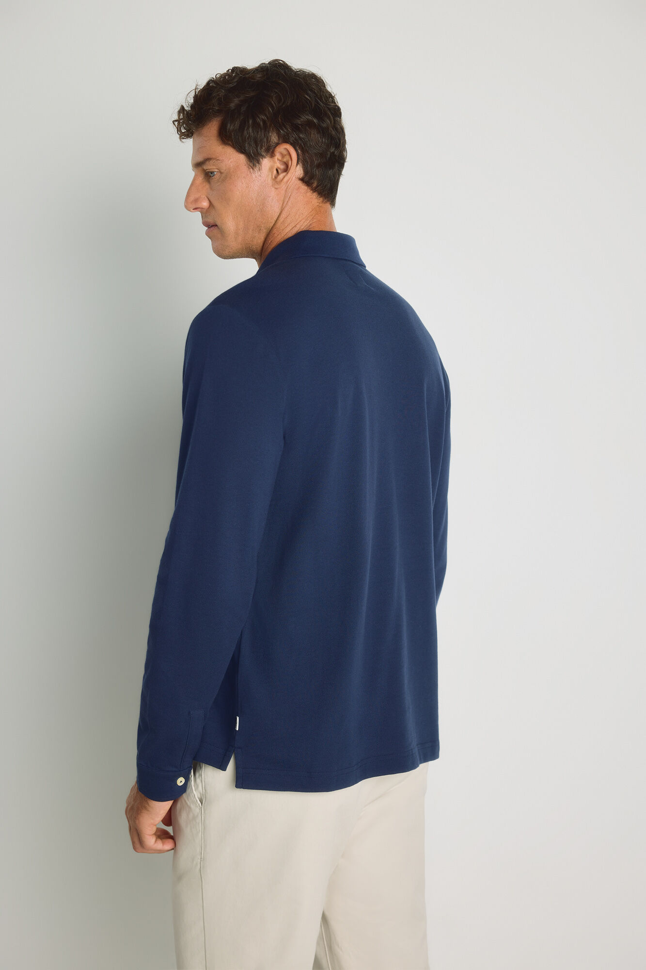 Milano Polo manga larga Navy