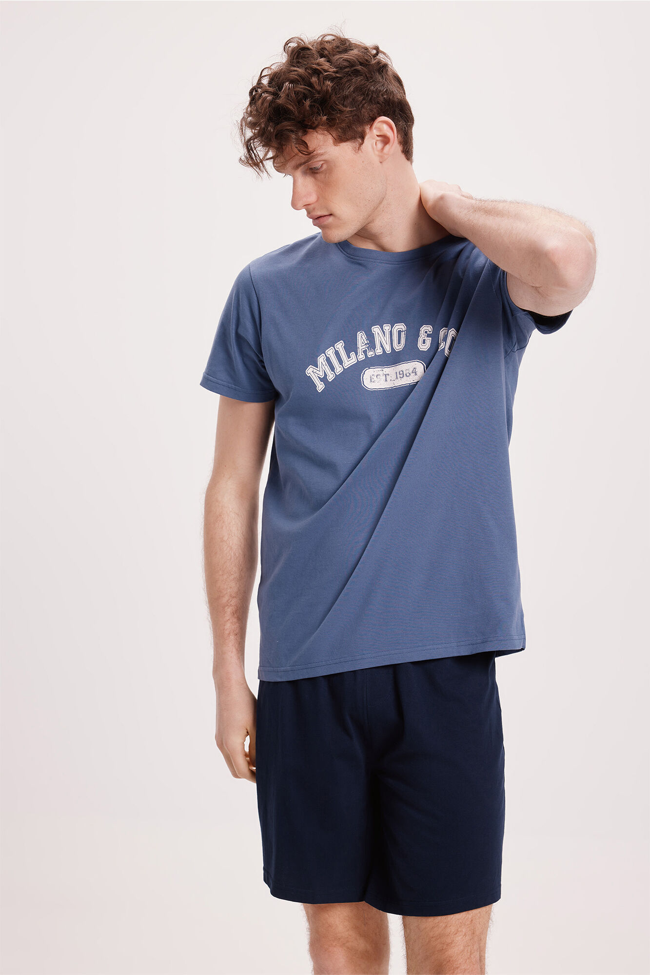 Milano Pijama corto print posicional